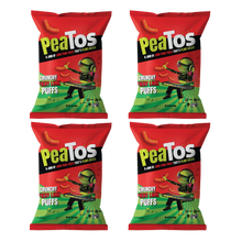 Load image into Gallery viewer, PeaTos Puffs, Fiery Lime, 3oz, 4Ct