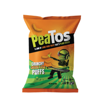Load image into Gallery viewer, PeaTos Puffs, No Cheese, 3oz, 4Ct