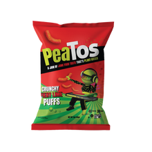 Load image into Gallery viewer, PeaTos Puffs, Fiery Lime, 3oz, 4Ct
