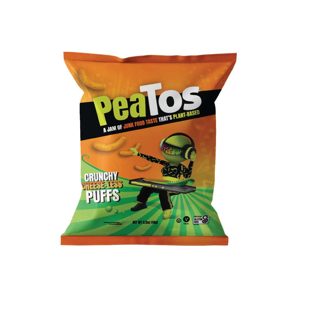 PeaTos Puffs, No Cheese, 0.5oz, 15Ct